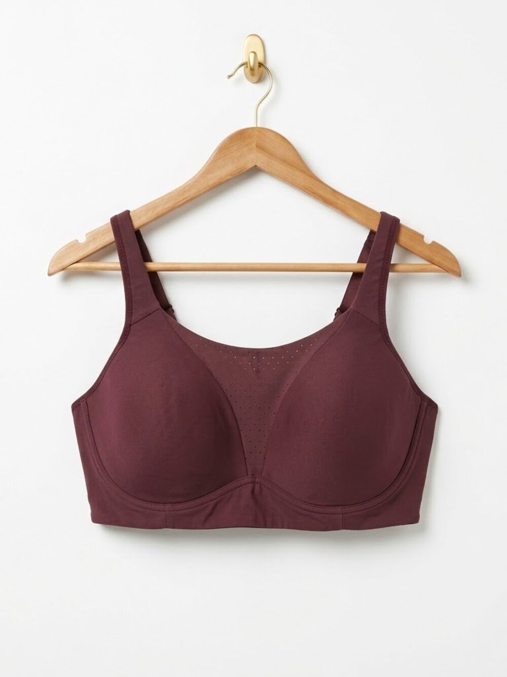 Lululemon Run Times Bra Size 38DD Maroon Burgundy High Support